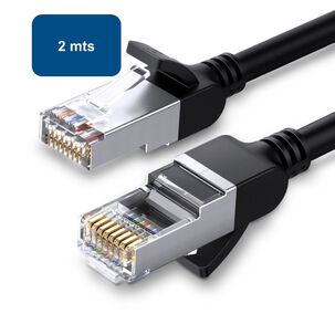 Cable de red UTP Cat 6 Negro modelo NW101 2mts Ugreen